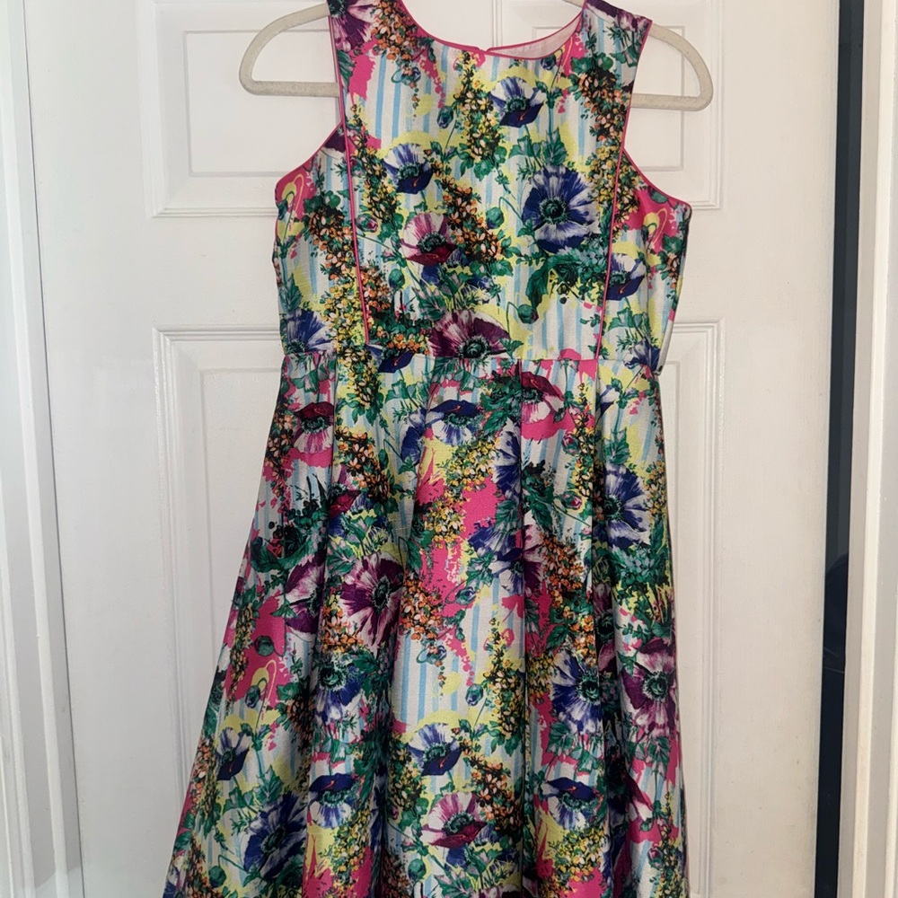 Draper James Vibrant Floral Kids Dress